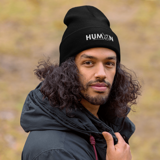 Embroidered "Humxn" Cuffed Beanie